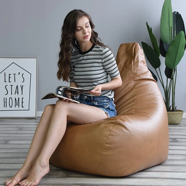 Leather Bean Bag Chair For Adults factory
